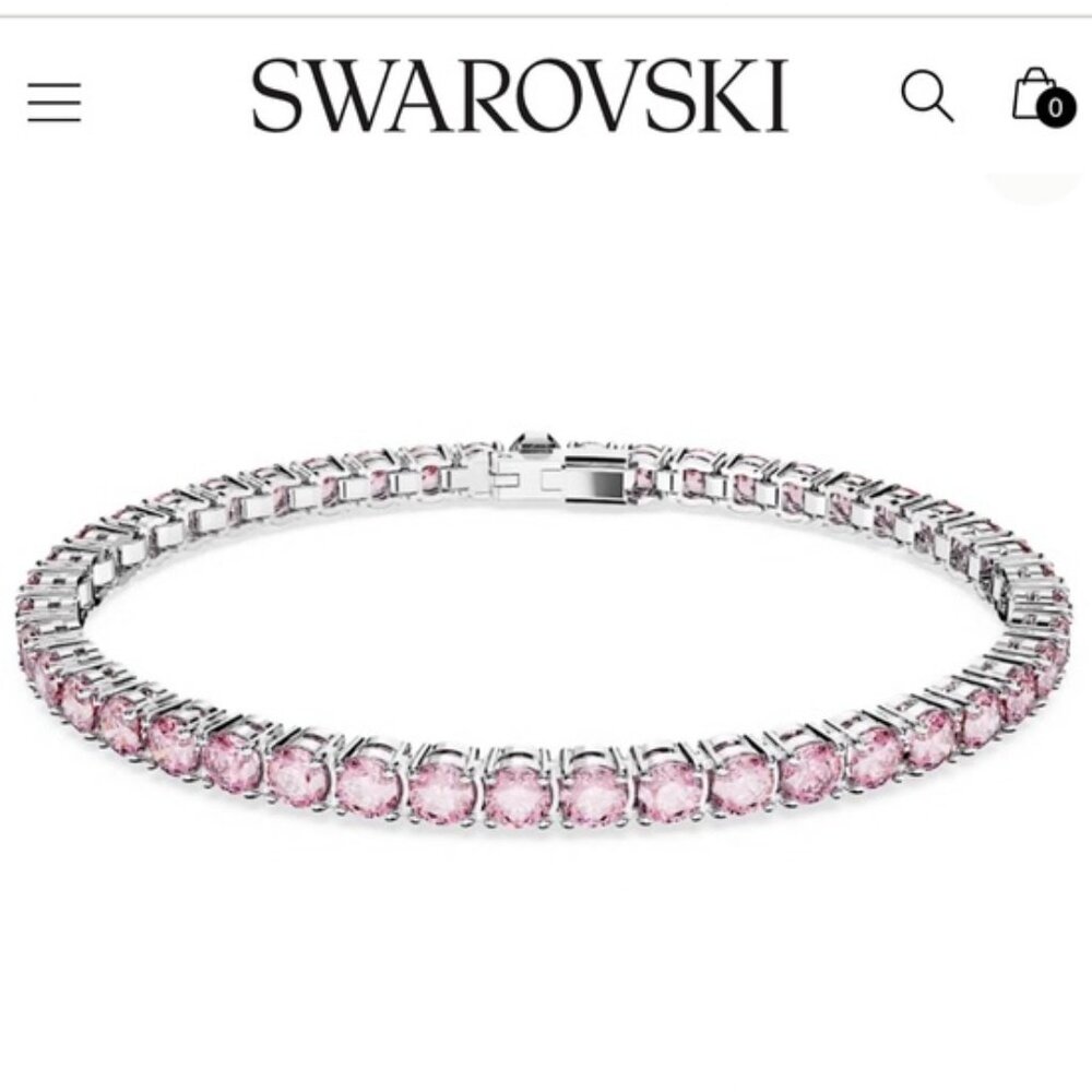 BRAND NEW Swarovski Matrix Tennis Bracelet (Pink)